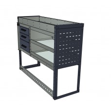 Van Top Tray / 3 Drawer / 2 Shelf Unit 1000h x 1250w
